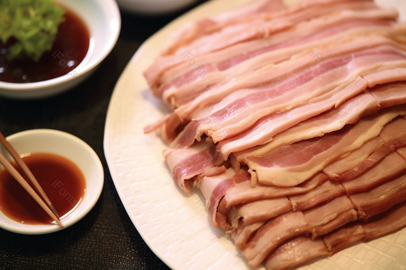盘子里的美味五花肉实拍摄影图,高清,摄影图,摄影图片,图片大全,摄影图免费下载